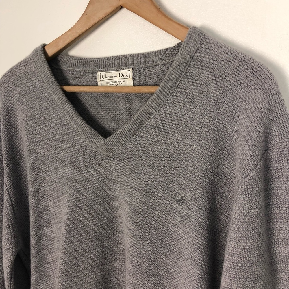Christian Dior | V-Neck Trotter Sweater | Medium | Vintage - Picture 2 of 6